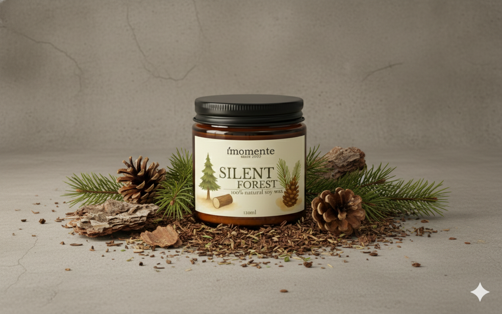 Świeca sojowa MOMENTE Silent Forest – 120 ml