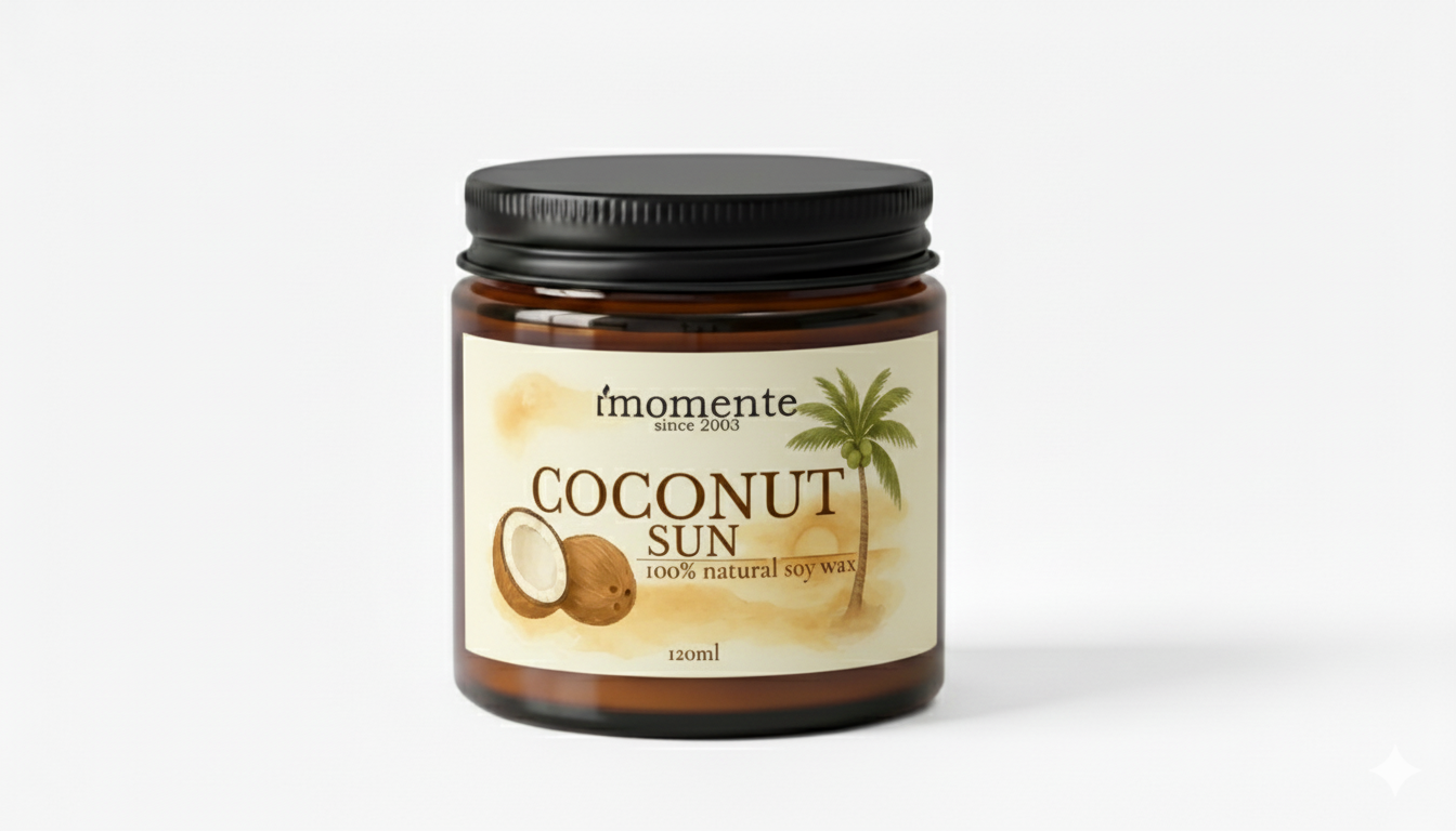 Świeca sojowa MOMENTE Coconut Sun – 120 ml