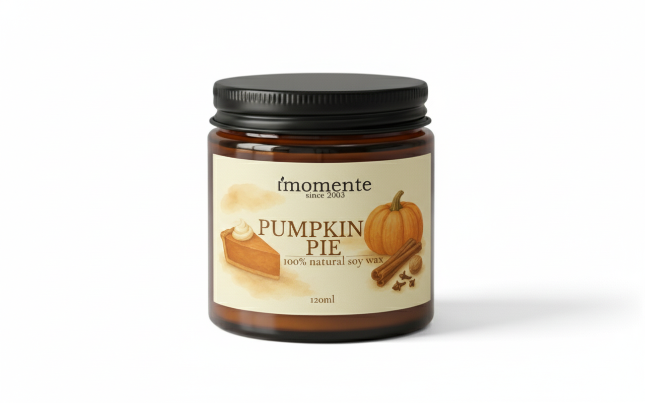 Świeca sojowa MOMENTE Pumpkin Pie – 120 ml